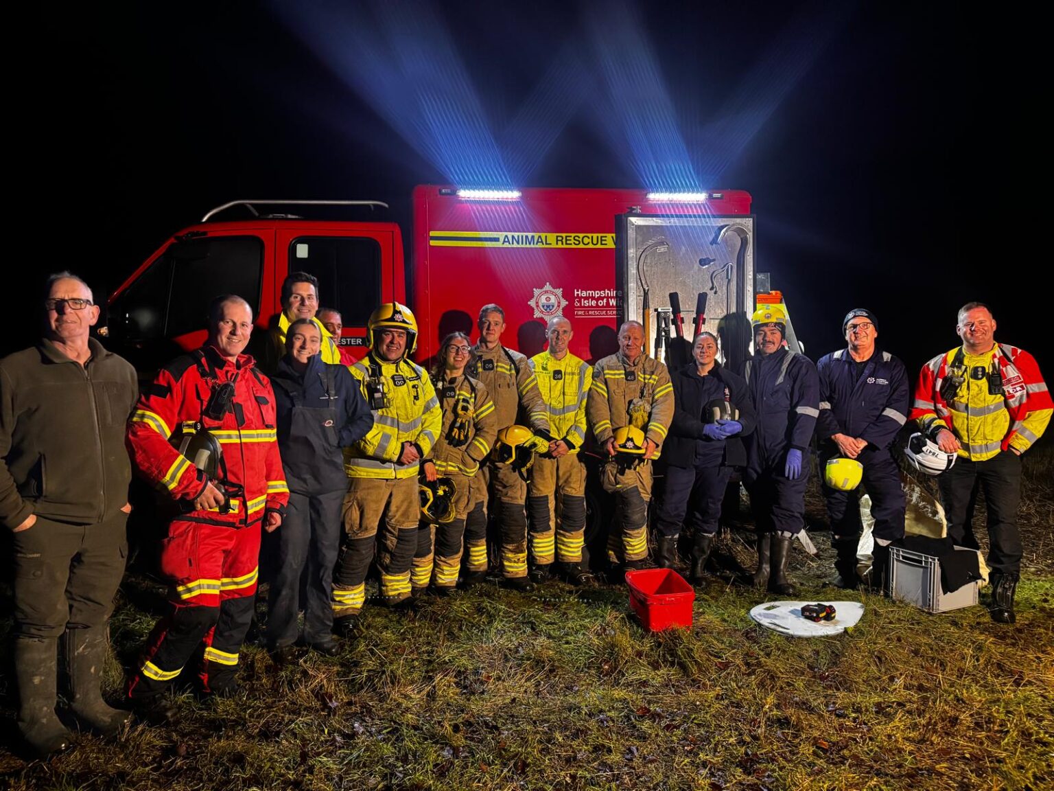 Cow with head stuck between two trees rescued by firefighters ...