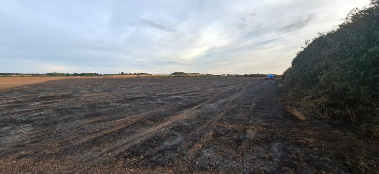 Field fire, Chilbolton
