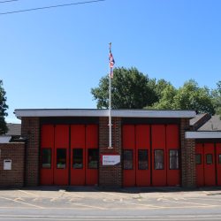 Fordingbridge Fire Station view of front of station from the road